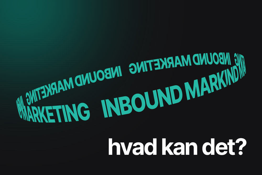 grafisk design af en 3d ring med ordet "inbound marketing" i.